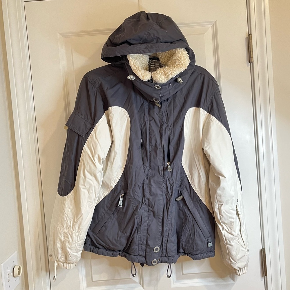 NILS ❄️ Vintage Ski Snow Winter Snowboard Rain Zip Pocket Jacket Coat 8 Medium M
